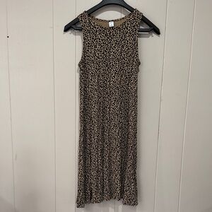 Old Navy Leopard Print Sleeveless Dress